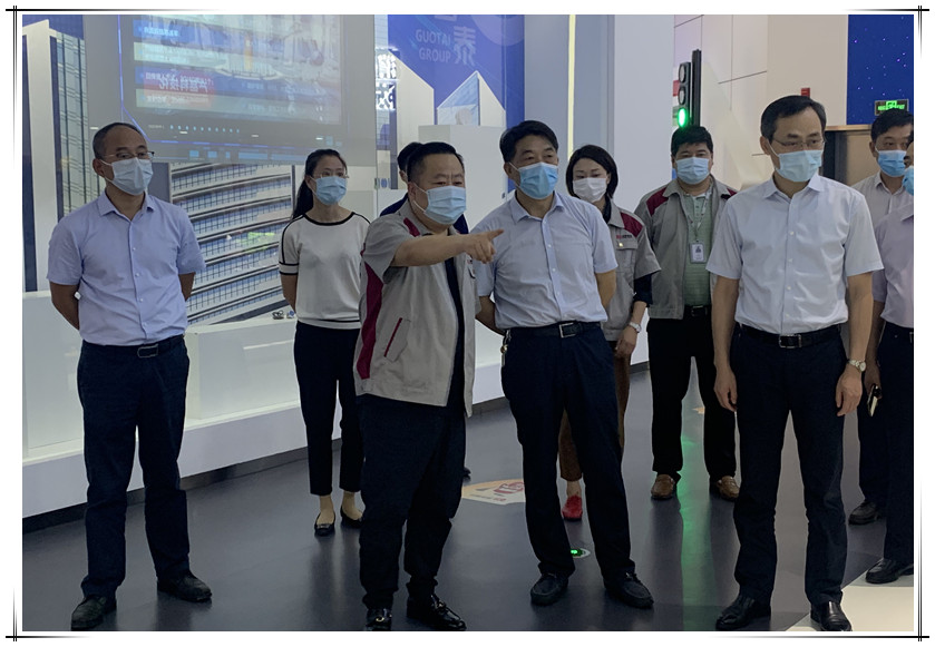 揚(yáng)州市政協(xié)副主席董玉海、儀征市市長(zhǎng)李林等領(lǐng)導(dǎo)一行蒞臨園區(qū)指導(dǎo)防疫與復(fù)工工作
